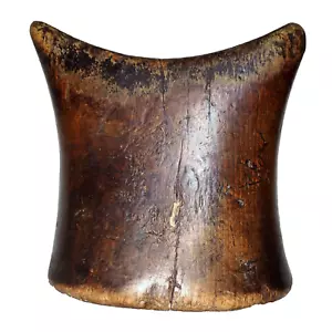 Antike äthiopische Holz Kopfstütze schönes eingeschnittenes Design tolle Patina - Bild 1 von 9