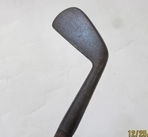 Club de hierro medio de colección con eje de nogal, cara punzón de puntos, aprox. 1890 - Imagen 1 de 8