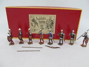Soldatini giocattolo CBG France Les Soldats De Plomb XIII secolo arcieri inglesi - Foto 1 di 7