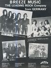 SFBK75 PICTURE/ADVERT 14X11 BREEZE MUSIC THE LEADING ROCK COMPANY FROM GERMANY