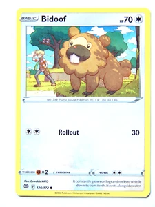 Bidoof 120/172 (NM, Pokemon Card, Brilliant Stars, 2022, Colorless, Common) - Picture 1 of 2