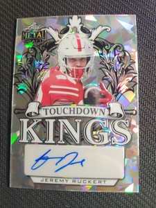 2022 Leaf Metal Draft Jeremy Ruckert TD Kings On Card Auto Silver / 25