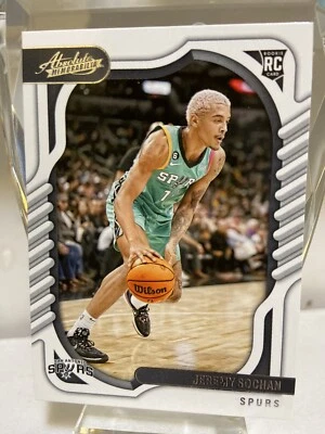 🔥2022-2023 Panini Chronicles Absolute Jeremy Sochan RC San Antonio Spurs💥 - Image 1 of 2