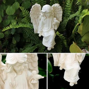 Solar Garten Statue Engel Figur Ornament für Hinterhof Außerhalb Landschaft NEU - Bild 1 von 6