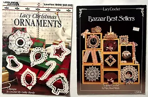 Crochet Patterns Books Christmas Ornaments Bazaar Gifts Bookmarks Picture Frames - Picture 1 of 6