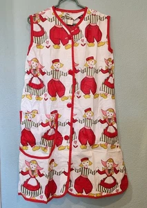 Vintage Robetown Union House Coat Dress Apron Robe Medium Unworn Dutch Children  - Picture 1 of 10