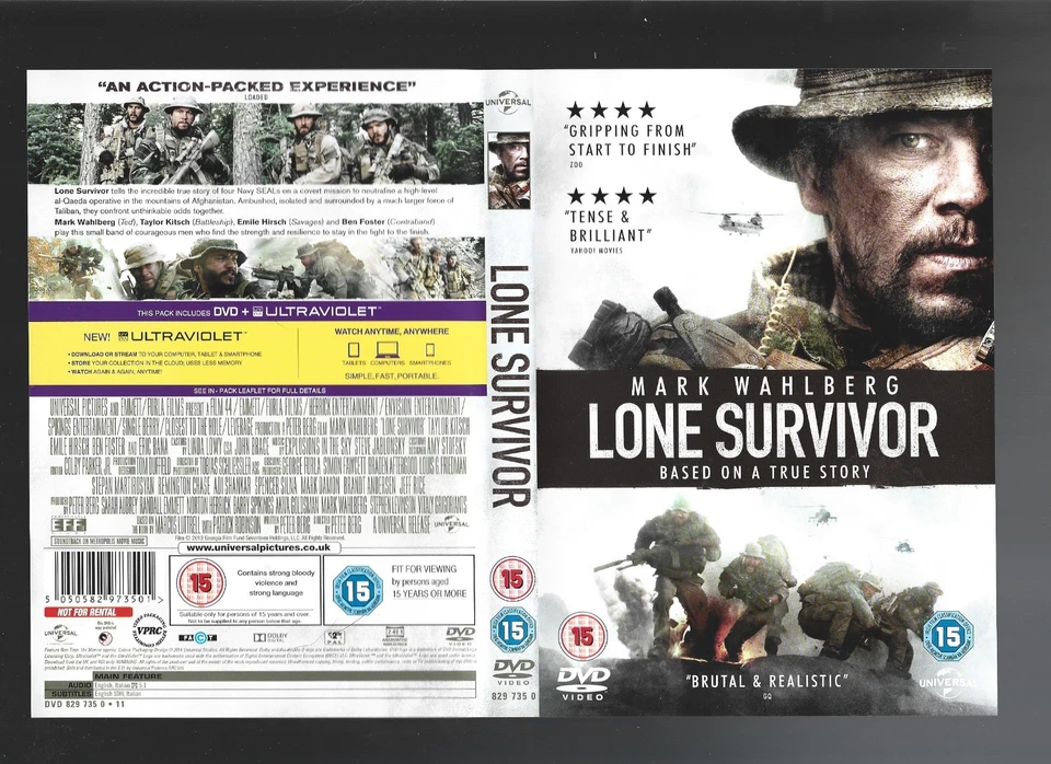 Lone Survivor DVD (2014) Mark Wahlberg - Image 1 of 1