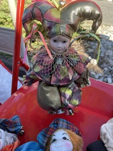 Clown Harlekin Konvolut 4 Stück 🔝Sehr guter Zustand  - Bild 1 von 9