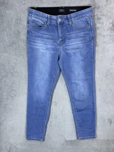 Jeans Curve Appeal donna 10/30 blu lavaggio chiaro vita comoda vita alta skinny - Foto 1 di 9