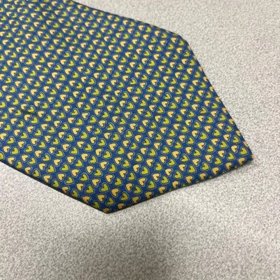 Salvatore Ferragamo Corbata todo el patrón Corazón auténtico hecho en... - Imagen 1 de 4