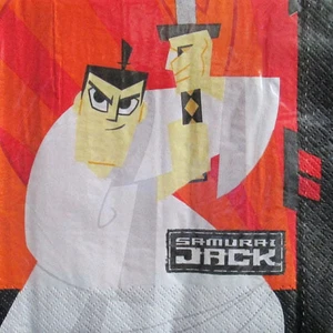 SEALED VINTAGE CARTOON NETWORK SAMURAI JACK PARTY NAPKINS - 16 PACK - Picture 1 of 4