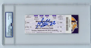 Harrison Smith signed Autogramm NFL Debut 9.9.12 Ticket PSA/ DNA Vikings USA - Bild 1 von 2