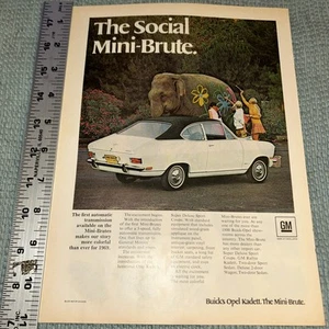 Pubblicità stampa Buick Opel Kadett Super Deluxe Sport Coupè 1969 - Foto 1 di 2