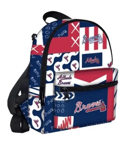 Atlanta Braves Mini Rucksack Brandneu mit Etikett Offiziell Lizenziert MLB - Bild 1 von 3