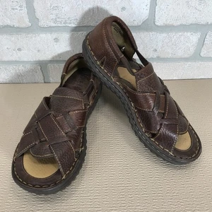Born Sandalen Damen 7,5 Fischer braun Leder Sport geschlossen hinten offene Zehenpartie 6180 - Bild 1 von 12