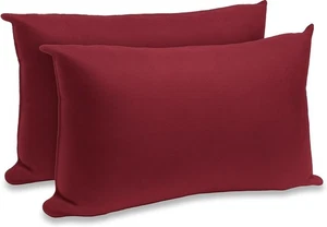 2er Pack Hohlfaser Kissen & Kissen Polyester Reißverschlussbezüge für Sofa und Bett - Bild 1 von 7