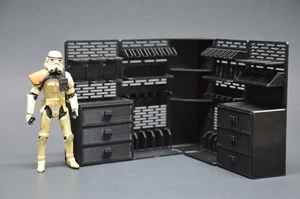 ESTANTES ESTANTE ESCALA 1:18 3,75 PULGADAS FIGURA DIORAMA STAR WARS GI JOE LLUVIA ÁCIDA - Imagen 1 de 8