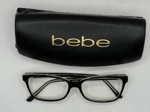 Bebe BB5085 038 Love Sick Jet Crystal Brille Schwarz Klar Gestell mit Etui - Bild 1 von 16