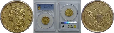 1838 $5 Classic Gold PCGS XF-45 - Image 1 of 3