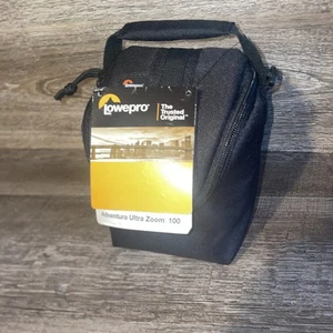 NUEVO Lowepro Adventura Ultra Zoom 100 Cámara Estuche de Hombro Bolso, Negro Nuevo con Etiquetas - Imagen 1 de 3
