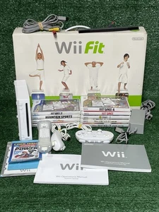 Nintendo WII FIT BUNDLE Konsole System Balance Board Nunchuck Spiele getestet - Bild 1 von 22
