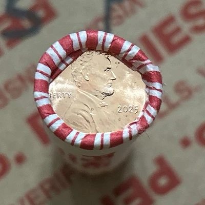 2025 P LINCOLN PENNY-LAST YEAR PENNY-DISCONTINUED (1 ROLL) PHILADELPHIA MINT  - Image 1 of 4