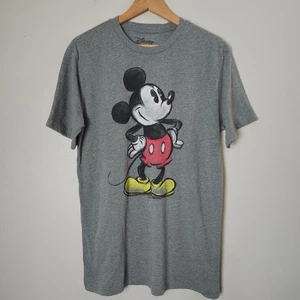 Disney  Men's Old School Mickey Mouse Graphic T-Shirt Short Sleeve XL Gray 50/50 - Picture 1 of 7