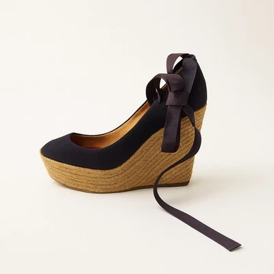 Christian Louboutin Espadrille клинья - лента лодыжки галстук, ЕС 37 - Изображение 1 из 4