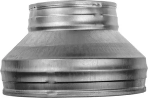 5 Zoll auf 3 Zoll Verzinkter Stahl Rundkanal Reduzierstück Erhöhung, 125 mm auf 80 mm - Bild 1 von 9