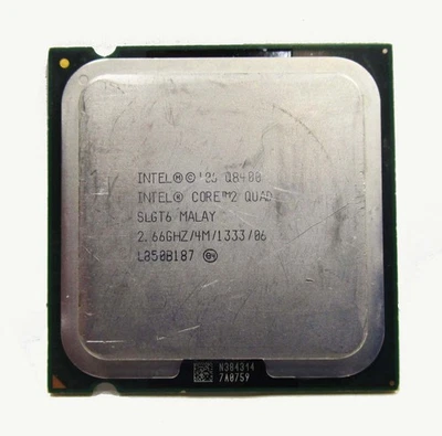 Procesador Intel Core 2 Quad Q8400 @ 2,67 GHz 4 MB 1333 MHz LGA775 SLGT6 Foto 1 de 2