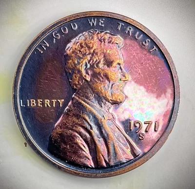 💸ULTRA RARE DDO ERROR & LUSTER ++ 1971 “S” Lincoln Memorial Cent FS-1-1971S-102 - Image 1 of 4