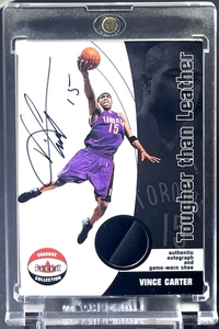 Vince Carter 2001-02 Shoebox Collection Tougher than Leather /250 Schuhe Auto HOF - Bild 1 von 2