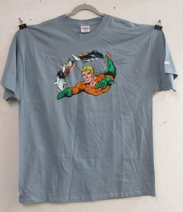 Graphitti Aquaman DC Comics T-Shirt 2XL Gray NWOT HH616 - Picture 1 of 6