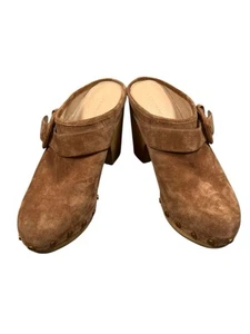 Veronica Beard Daisy Suede Clogs 6.5M - Picture 1 of 6