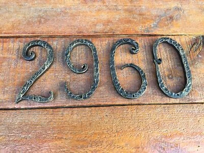 Hand Forged Numbers Address Sign Charms Patch - Image 1 of 4