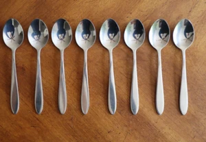 Set Lot of 9x Oneida LUANN Stainless 8x Teaspoon Spoon 6.3" China - Picture 1 of 5