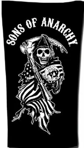Sons Of Anarchy Strand-/Badetuch -- Flagge - Bild 1 von 1
