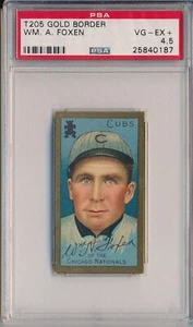 1911 T205 PIEDMONT - WILLIAM A. FOXEN - PSA 4.5 VG-EX+ (SVSC) - CENTERED! - Picture 1 of 2