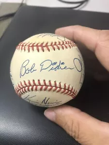 1994 Syracuse Chiefs Team Signed Baseball Carlos Delgado Shawn Green Blue jays - Picture 1 of 7