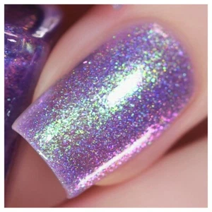ILNP Drive-In - Iridescent Deep Purple Holographic Jelly Nail Polish - Picture 1 of 7