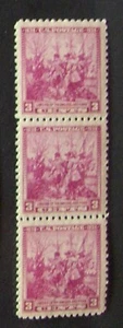US 3¢ stamp SC #836 Landing of Swedes & Finns MNH 1938 strip of 3. - Picture 1 of 1