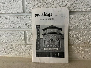 VINTAGE On Stage 1957 Riviera Theatre Flyer Evening With Harry Belafonte Detroit - Picture 1 of 4
