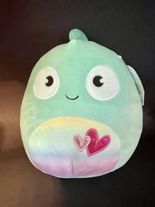 Kent Valentines squad official Squishmallow kellytoy plush Chameleon stuffed New - Picture 1 of 10