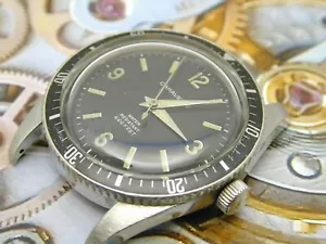 1969 VINTAGE CARAVELLE DEVIL 666 DIVER MANUAL WIND RUNS GREAT - Picture 1 of 8