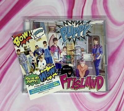 F. T. Island Puppy Japanese Single CD + DVD with Group Photocard - Imagem 1 de 4