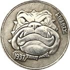 1937 pièce de collection en nickel Vicious Dog Liberty Five Cents Buffalo Hobo K1