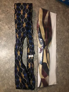 NUEVO Par de bufandas/corbatas vintage 98 gerente/empleada para mujeres damas - Imagen 1 de 3