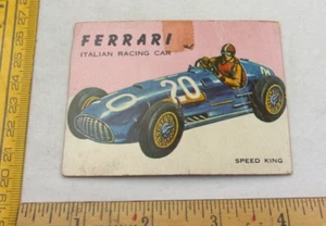 Ferrari Italian Racing Car Speed King World on Wheels 1950s card #63 - Picture 1 of 2