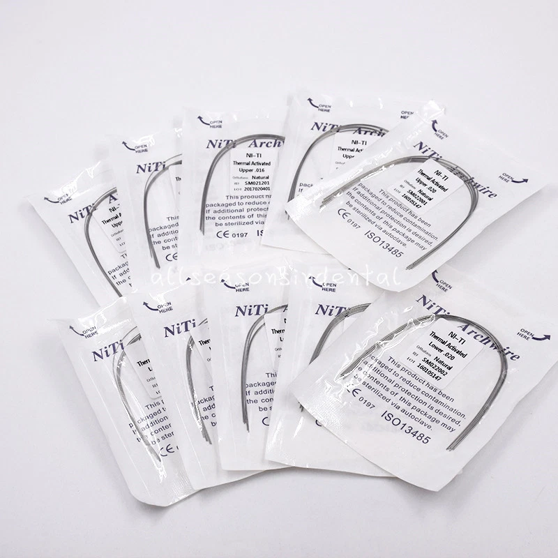 Ortodoncia Dental Niti Térmica Activado Arco Redondo Alambre Ovoide/Natural/Cuadrado Foto 1 de 3