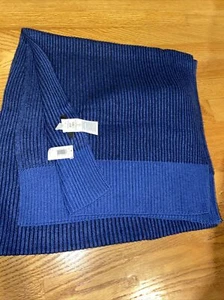 NEW BANANA REPUBLIC Mens Blue Cotton Rayon Nylon Scarf NWT 2015 - Picture 1 of 3